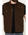 Image #3 - Moonshine Spirit Men's Revolt Trucker Cutoff Vest, Dark Brown, hi-res