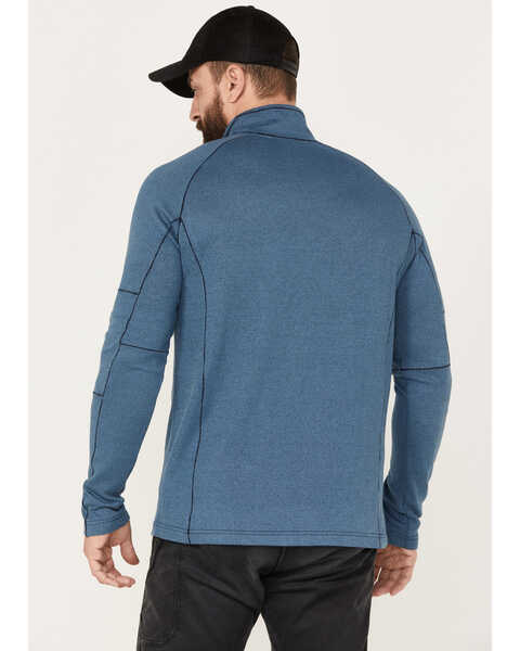 Image #4 - Brothers and Sons Men's Base Layer Quarter Zip Shirt, Teal, hi-res