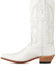 Image #3 - Old West Women's Western Boots - Snip Toe, White, hi-res