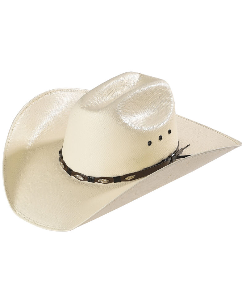 Bullhide Alamo 50X Shantung Straw Cowboy Hat, Natural, hi-res