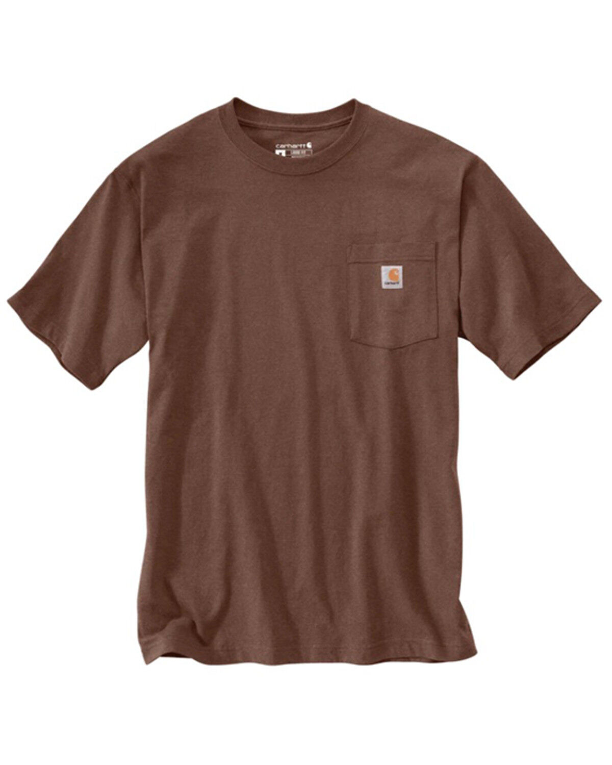 Image #2 - Carhartt Men's Loose Fit Heavyweight Short Sleeve Pocket T-Shirt, Brown, hi-res