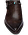Image #4 - Golo Women's Billy Jean Buckle Western Mules - Snip Toe, Dark Brown, hi-res