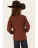 Image #4 - Shyanne Girls' Butterfly Embroidered Softshell Jacket, Chocolate, hi-res