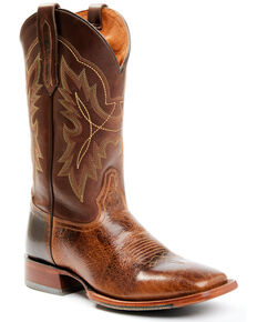 Cody James Men's Stuart Western Boots - Wide Square Toe, Brown, hi-res