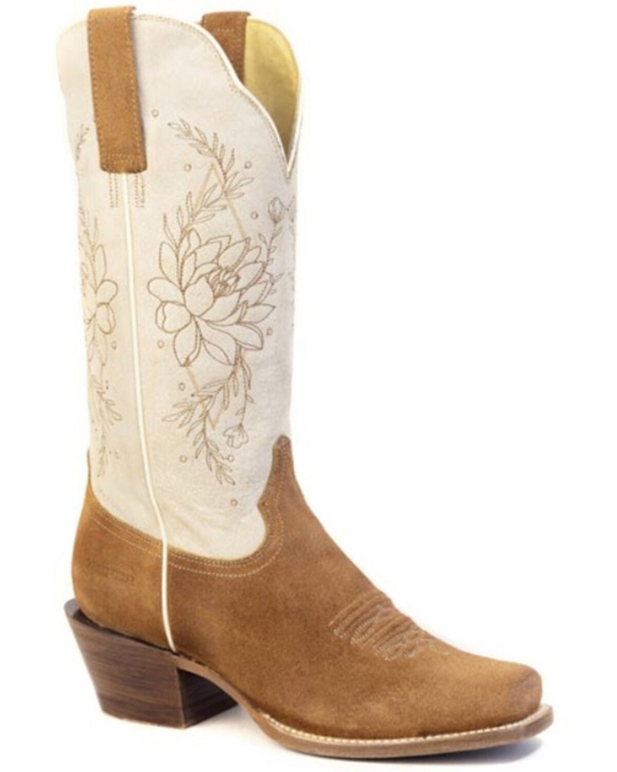 Roper Women's Abbie Western Boots - Square Toe, Brown, hi-res
