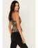Image #2 - Shyanne Women's Southwestern Print Lace Cami Top, Taupe, hi-res