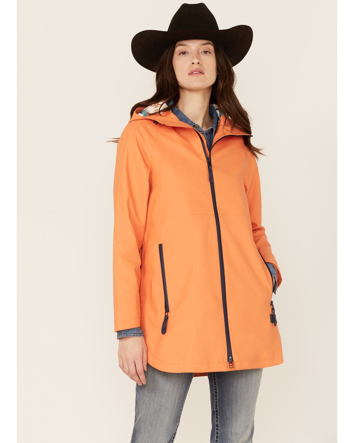 Image #1 - Pendleton Women's Shoalwater Hooded Rain Topper Jacket, , hi-res