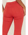 Image #4 - Free People Women's Just Float On High Rise Flare Jeans, Red, hi-res