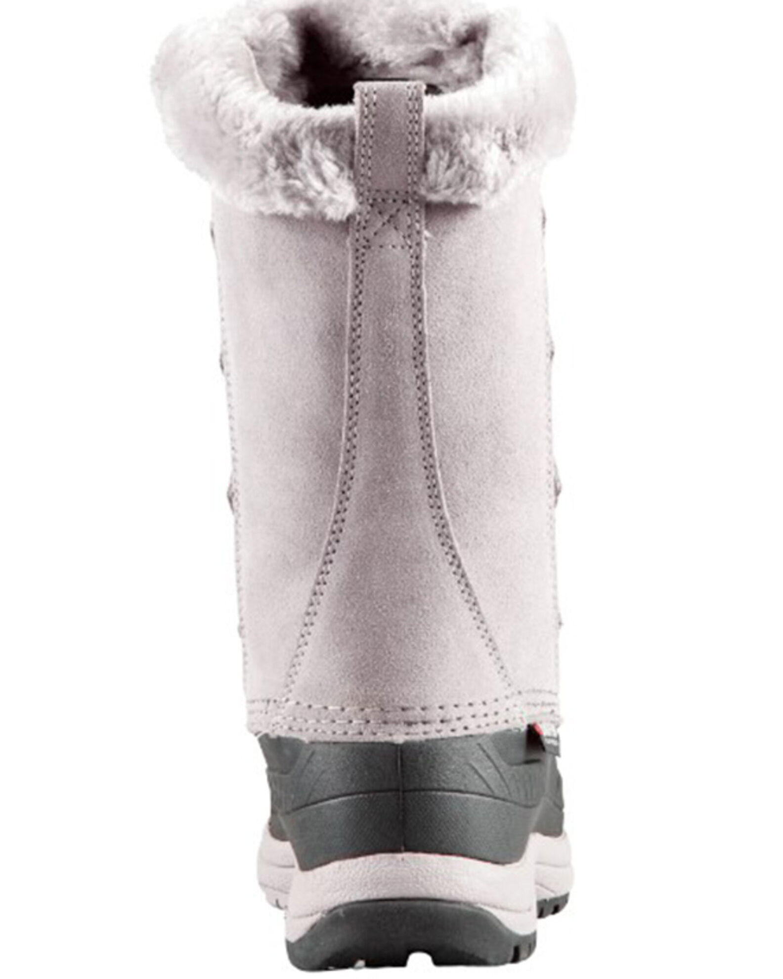 Image #3 - Baffin Women's Chloe Suede Leather Tundra Work Boots, Grey, hi-res