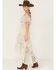 Shyanne Women's Off-Shoulder Tiered Lace Dress, Sand, hi-res
