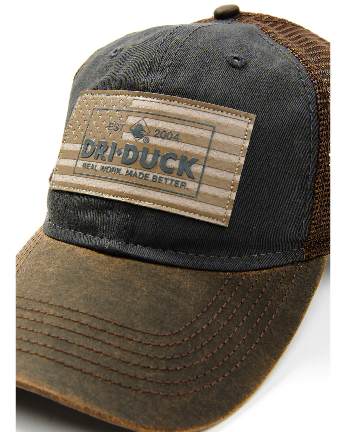 Image #2 - Dri-Duck Men's Field Americana Ball Cap, Beige/khaki, hi-res