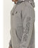 Image #3 - RANK 45® Men's Champion Printed Camo Hooded Sweatshirt, Heather Grey, hi-res