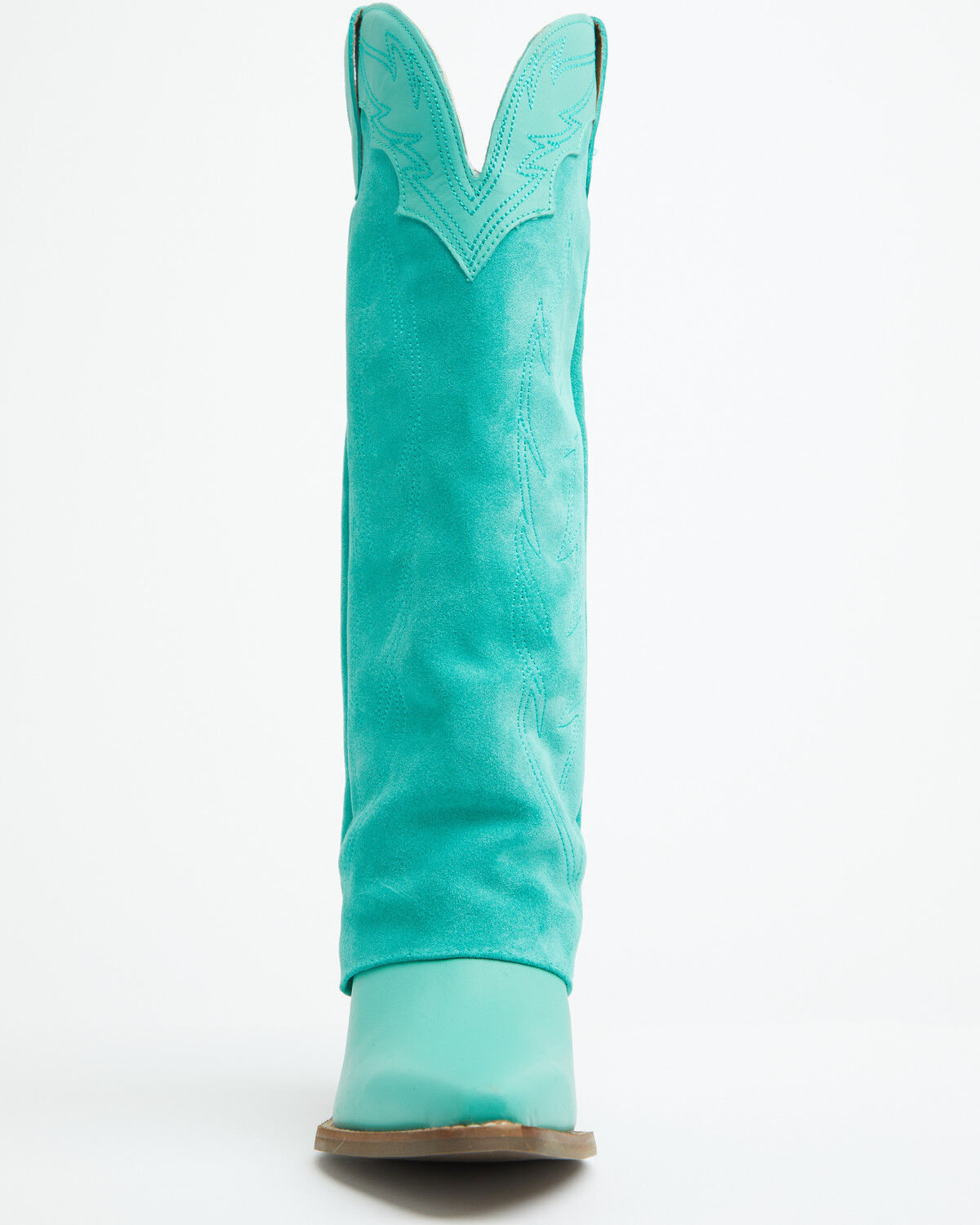 Image #4 - Dingo Women's Wild Horses Tall Western Boots - Snip Toe, Green, hi-res