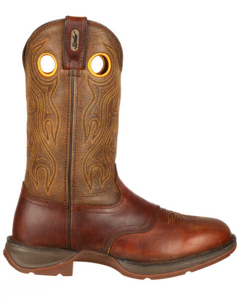 Image #2 - Durango Rebel Men's Saddle Western Boots - Round Toe, Brown, hi-res