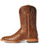 Image #2 - Ariat Men's Denton Exotic Caiman Belly Skin Western Boots - Broad Square Toe, Brown, hi-res