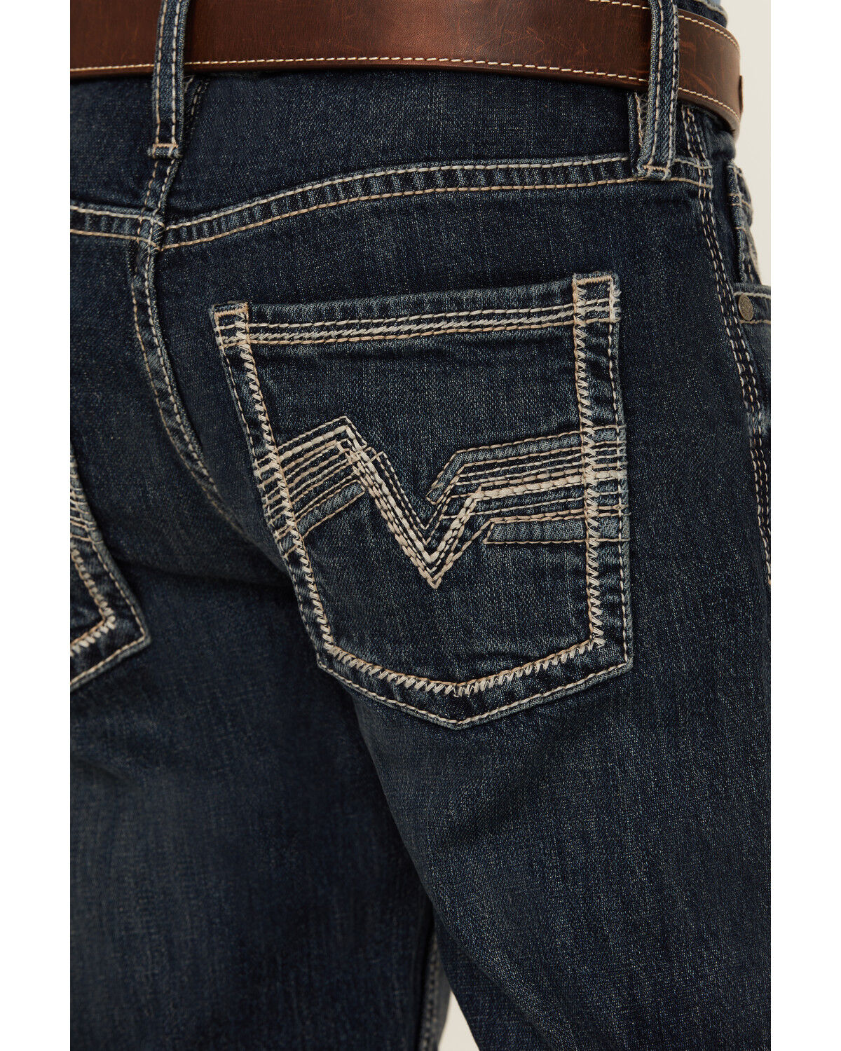 Image #4 - Cody James Boys' Dark Wash Moonlight Slim Stretch Bootcut Jeans, Dark Wash, hi-res