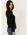 Image #2 - Idyllwind Women's Quitman Studded Henley Shirt, Black, hi-res