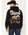 Image #1 - RANK 45&reg; Men's Build A Legend Logo Graphic Hooded Sweatshirt, Black, hi-res