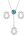 Image #1 - Montana Silversmiths Women's Infinite Luck Turquoise Stone Jewelry Set - 2 Piece, Silver, hi-res