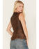 Image #4 - Cripple Creek Women's Antique Finish Stud Vest, Brown, hi-res