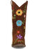 Image #4 - Dingo Little Girls' Flower Power Western Boots - Snip Toe, Brown, hi-res