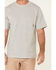 Image #3 - Hawx Men's Solid Light Gray Forge Short Sleeve Work Pocket T-Shirt - Tall, Light Grey, hi-res