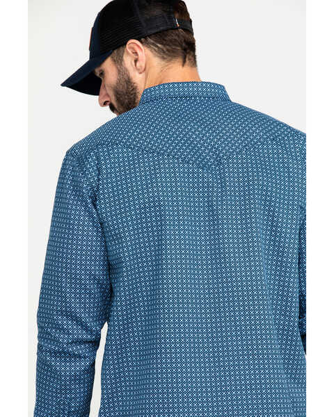 Image #5 - Cody James Men's FR Geo Print Long Sleeve Work Shirt - Tall, Blue, hi-res