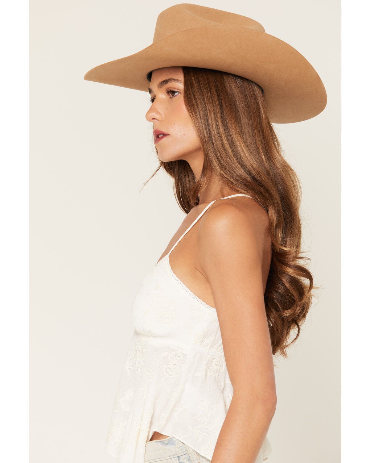Image #3 - Cleo + Wolf Women's Embroidered Tank Top, Natural, hi-res