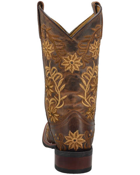 Image #4 - Laredo Women's Secret Garden Western Performance Boots - Broad Square Toe, Brown, hi-res