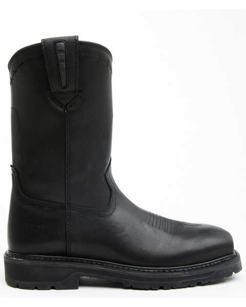 Image #2 - Cody James Men's Uniform Western Work Boots - Composite Toe , Black, hi-res