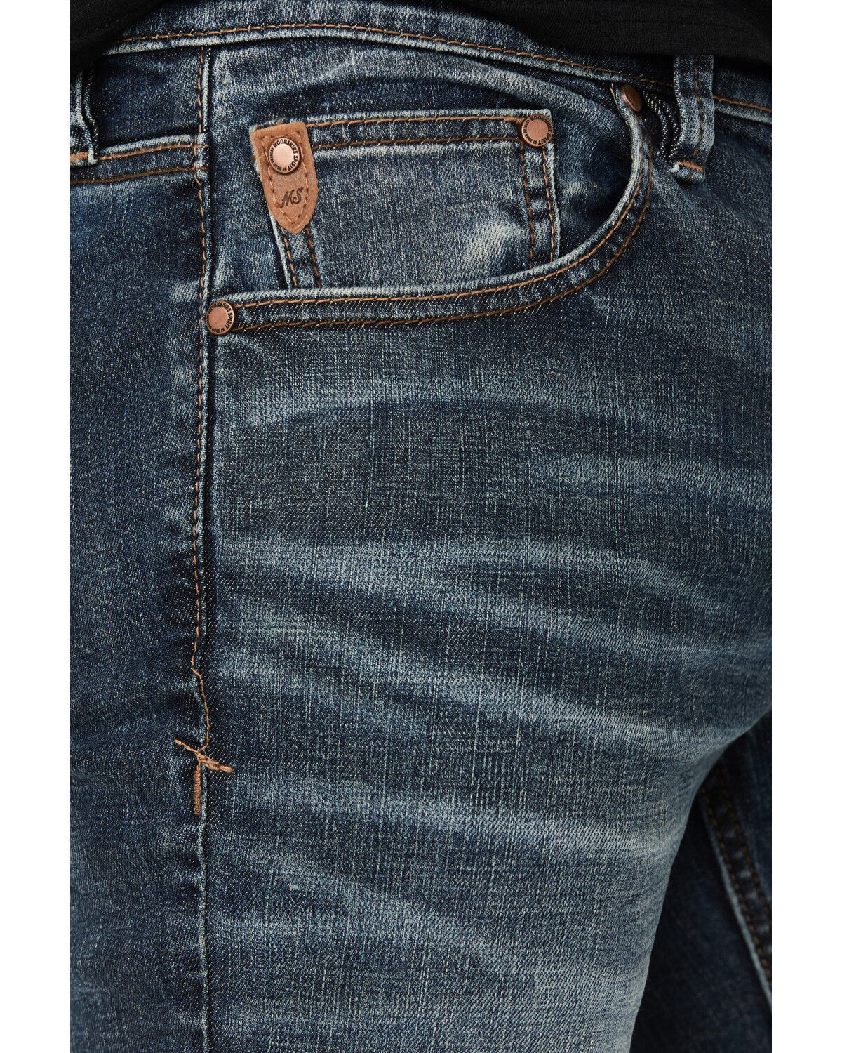 Image #2 - Moonshine Spirit Men's Dark Wash Unaged Whiskey Slim Stretch Denim Jeans, Dark Wash, hi-res