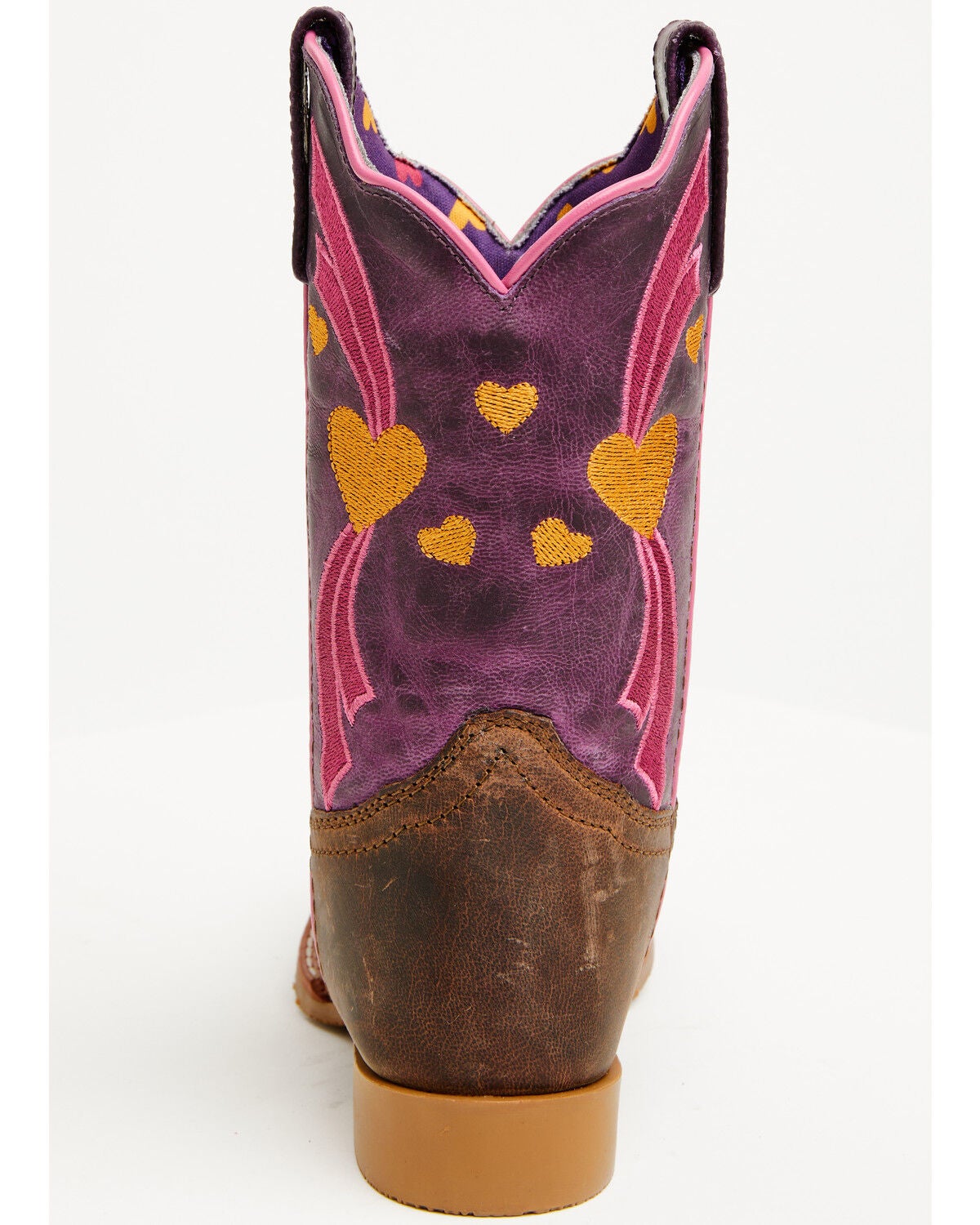 Image #5 - Dan Post Little Girls' Lottie Western Boots - Broad Square Toe, Tan, hi-res