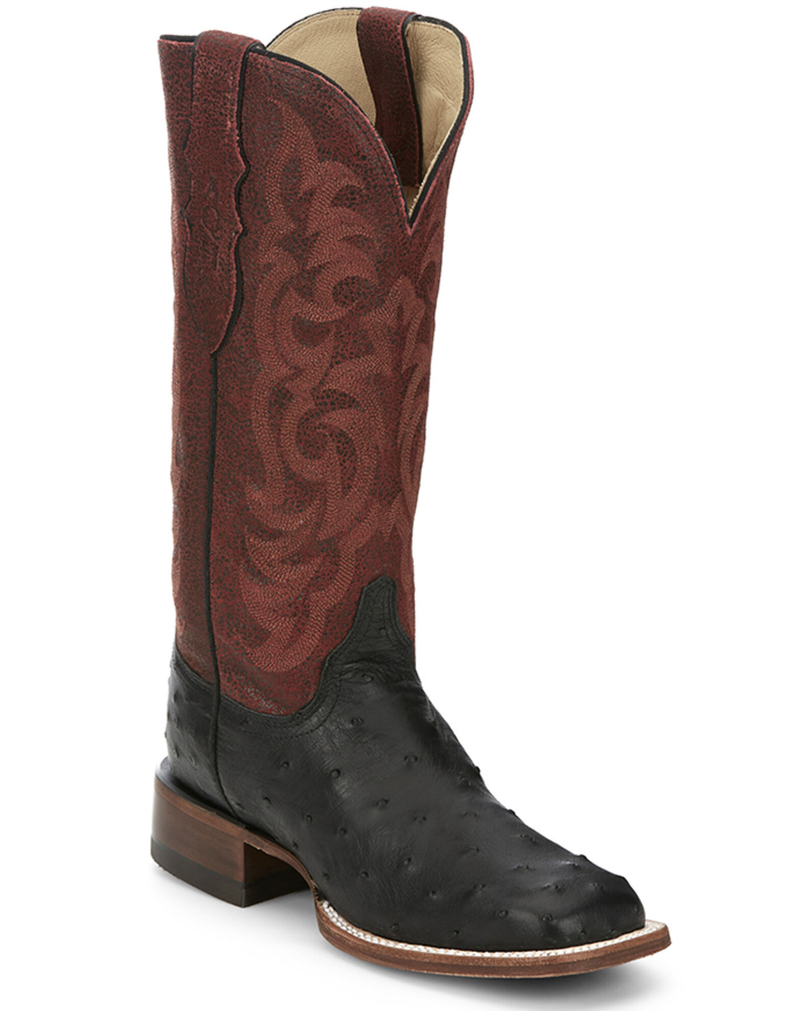 Justin exotic square toe boots hotsell