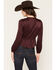 Image #4 - Idyllwind Women's Berwick Tie-Front Blouse, Wine, hi-res
