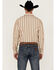 Image #5 - Blue Ranchwear Men's Yarn-Dye Stripe Long Sleeve Snap Western Shirt, Wheat, hi-res