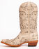 Shyanne Women's White Laser Cut Western Boots - Snip Toe, White, hi-res