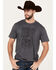 Image #1 - Moonshine Spirit Men's Drink Deep Short Sleeve Graphic T-Shirt, Charcoal, hi-res