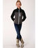 Image #3 - Roper Girls' Charcoal Softshell Jacket  , , hi-res