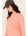 Image #2 - Carhartt Women's Tencel™ Fiber Series Relaxed Fit Sweatshirt, Coral, hi-res