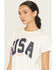 Image #2 - Wrangler Retro Women's USA Short Sleeve Tee, Cream, hi-res