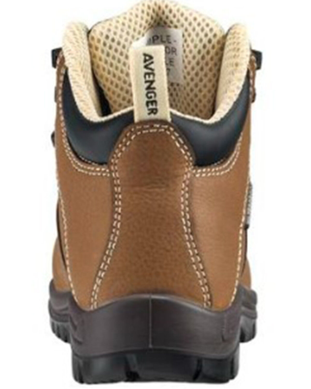 Image #5 - Avenger Women's Breaker Mid 6" Lace-Up Work Boot - Composite Safety Toe, Tan, hi-res