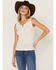 Image #1 - Idyllwind Women's Hillside Road Henley Tank, Ivory, hi-res