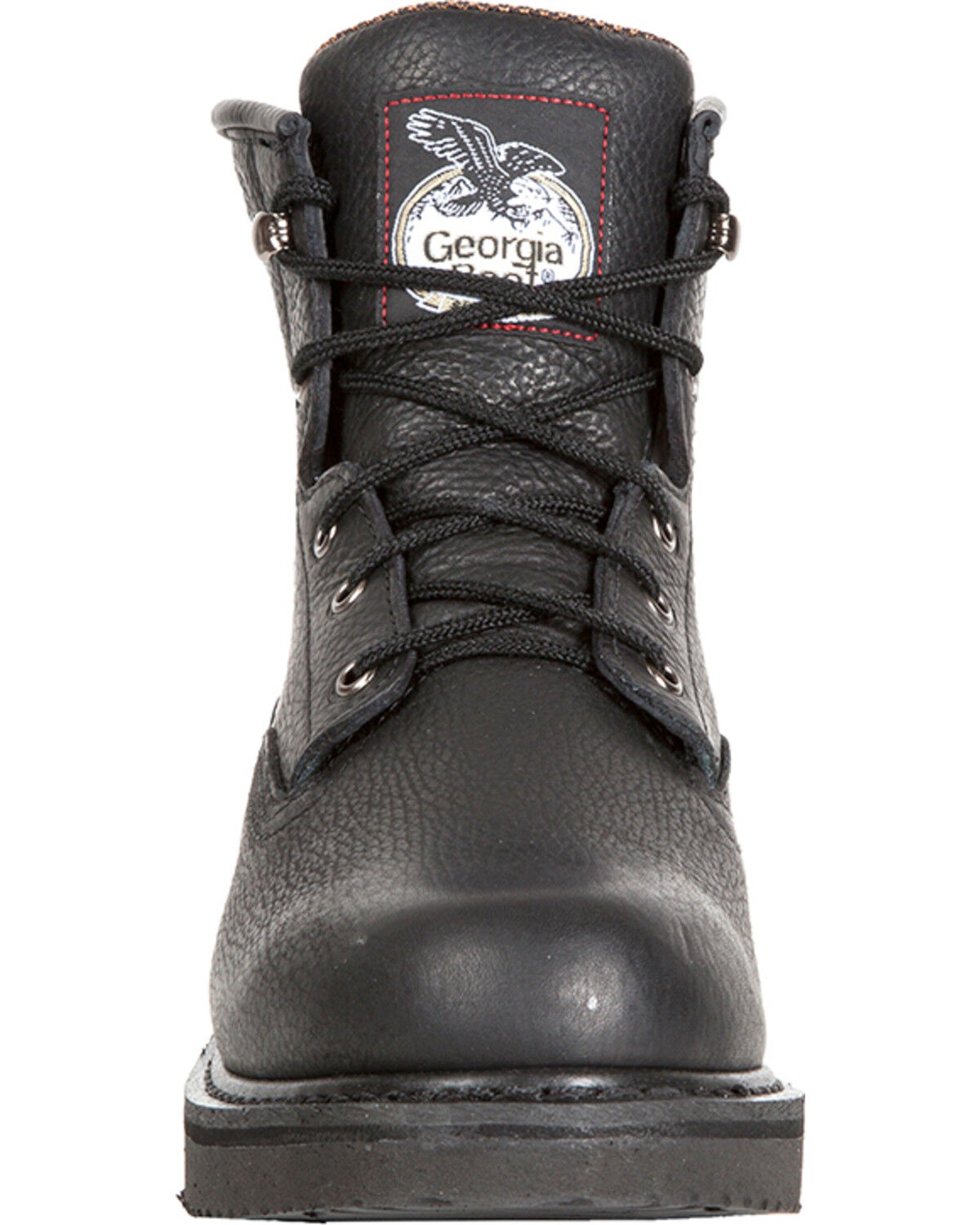 black lace up work boots