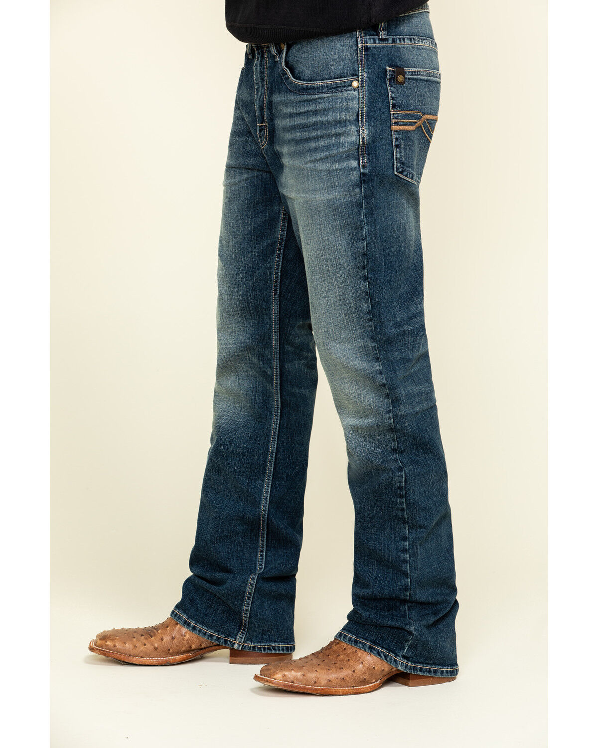 Image #3 - Cody James Core Men's Sundance Medium Wash Stretch Slim Bootcut Jeans, Blue, hi-res