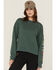 Image #1 - Carhartt Women's TENCEL™ Fiber Series Loose Fit Long Sleeve Graphic Sweatshirt, Forest Green, hi-res
