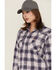 Image #2 - Ariat Women's FR Heritage Plaid Print Long Sleeve Snap Work Shirt, Oatmeal, hi-res