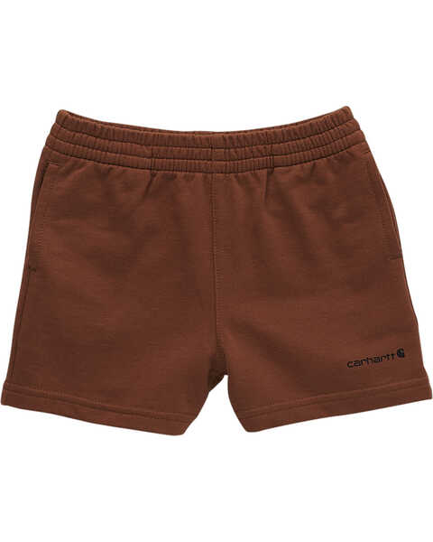 Carhartt Toddler Boys' French Terry Shorts, Brown, hi-res