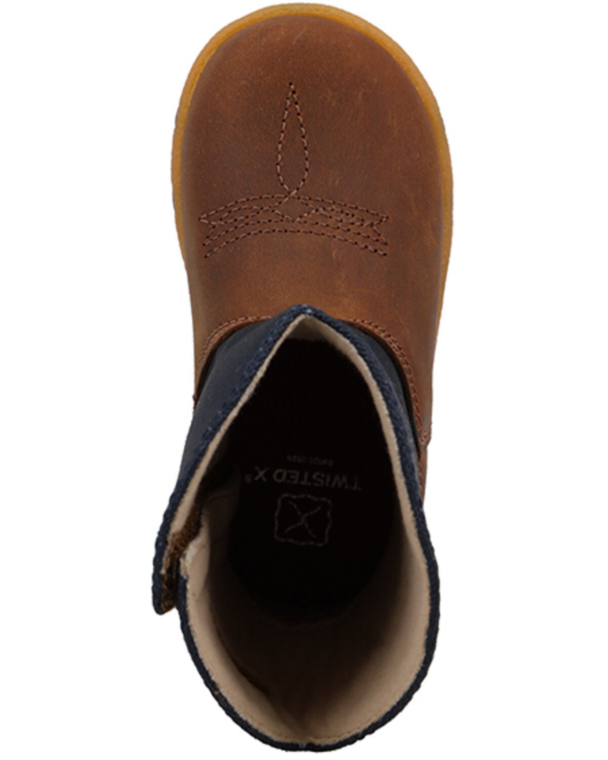 Image #6 - Twisted X Infant Boys' Driving Moc Boots - Round Toe, Navy, hi-res