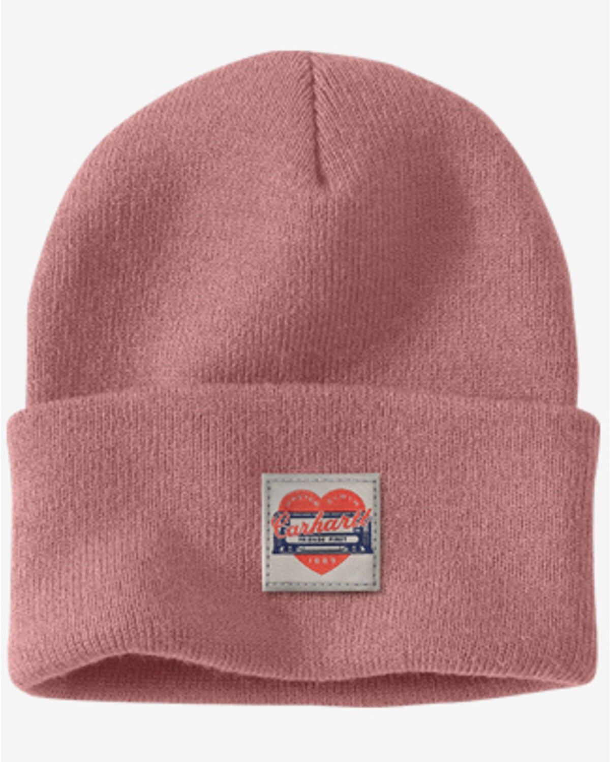 Carhartt Heart Patch Cap Beanie, Pink, hi-res