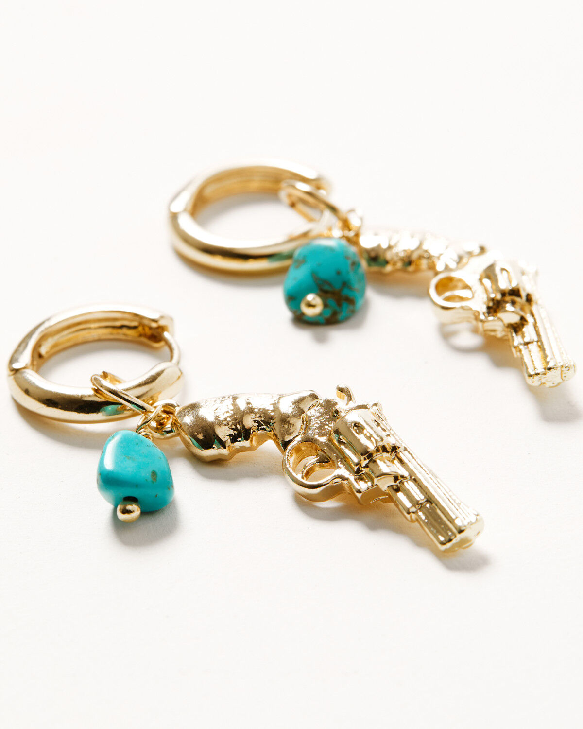 Image #1 - Shyanne Women's Golden Charm Statement Earrings, Gold, hi-res
